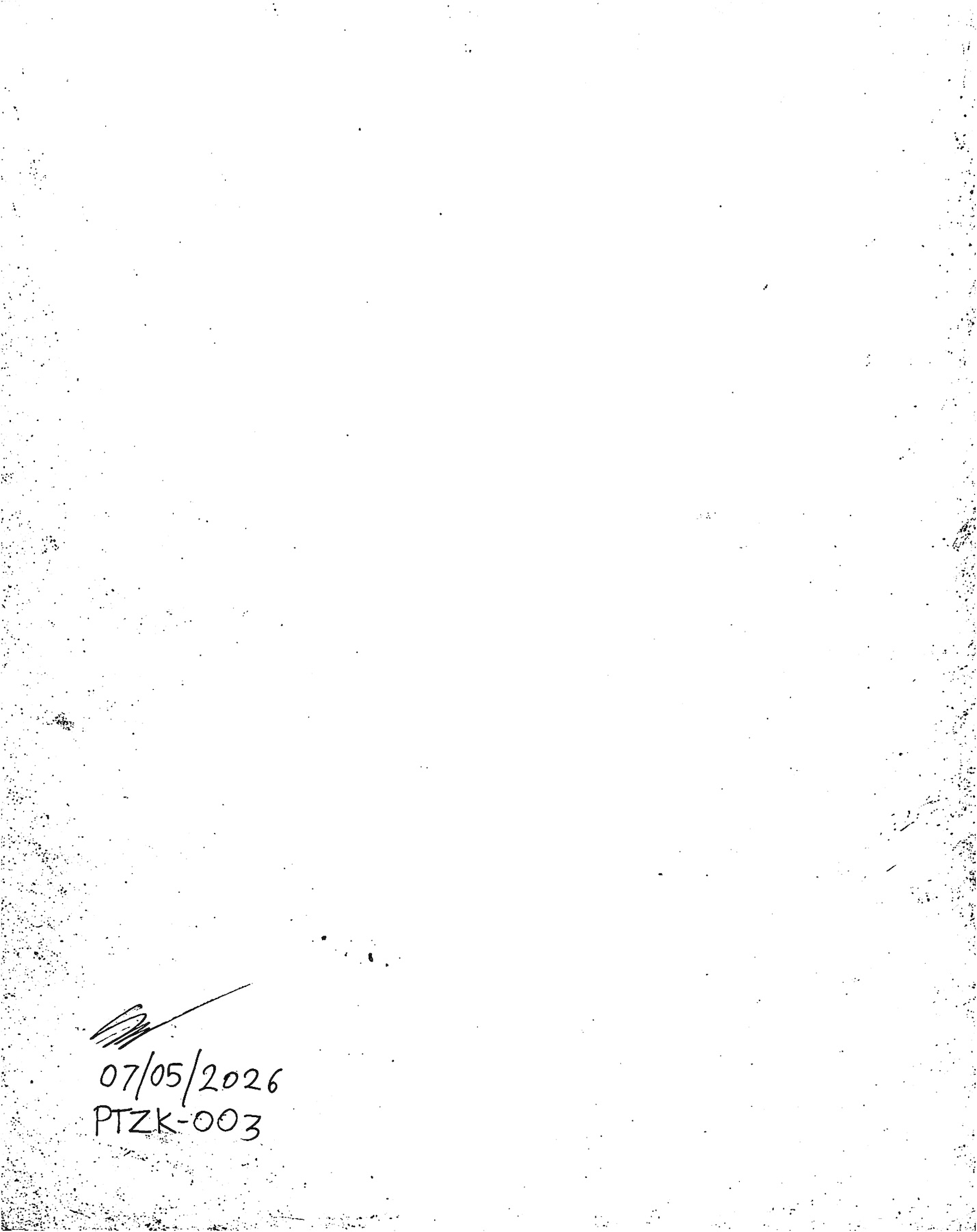 Verso of What Remains — signed and dated by the artist